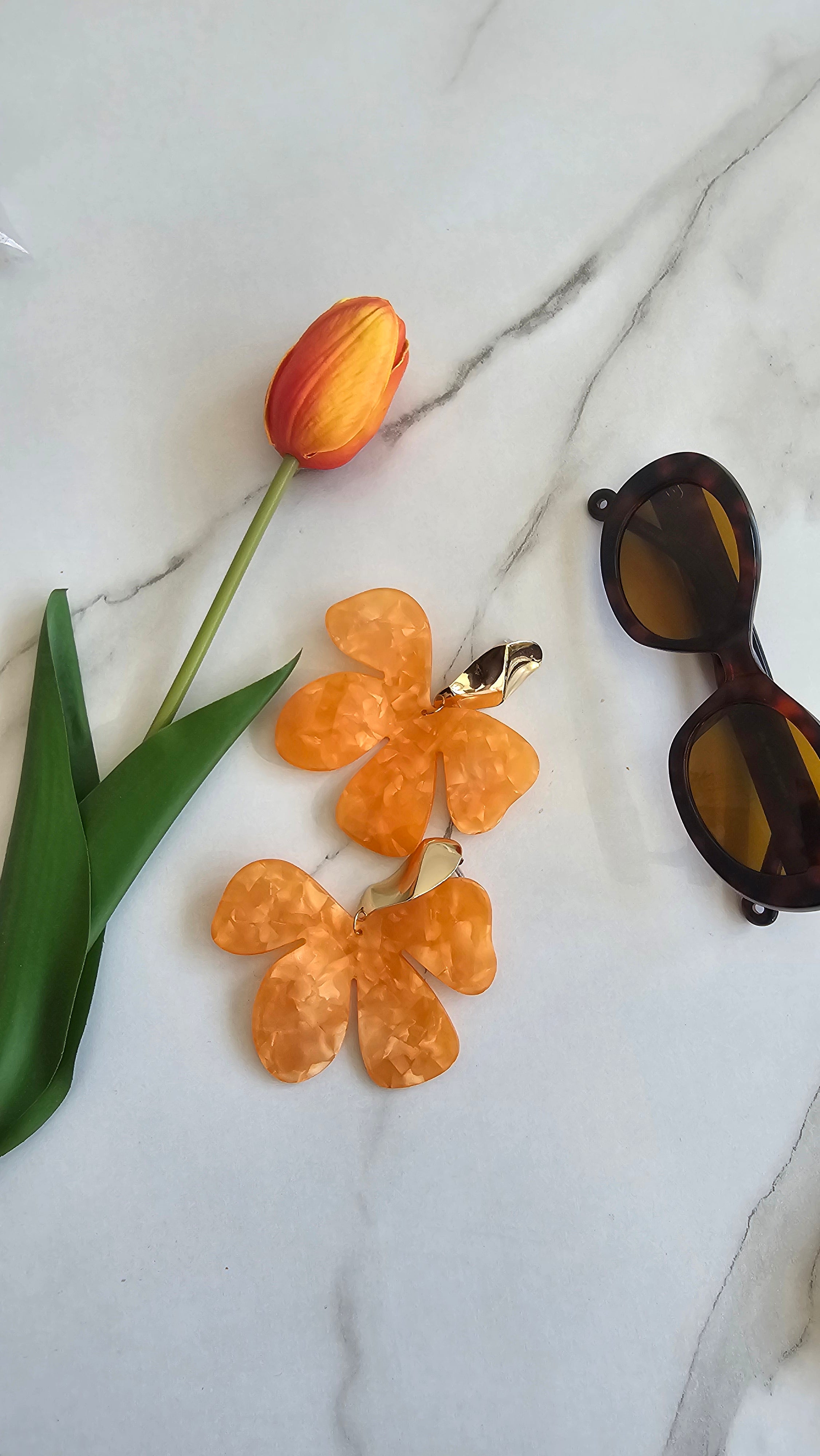 Boucle d'oreilles Fleur