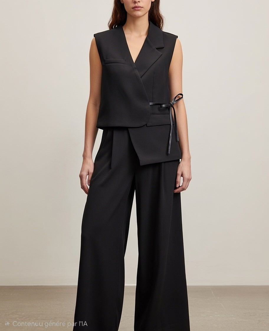 Gilet Corine asymétrique