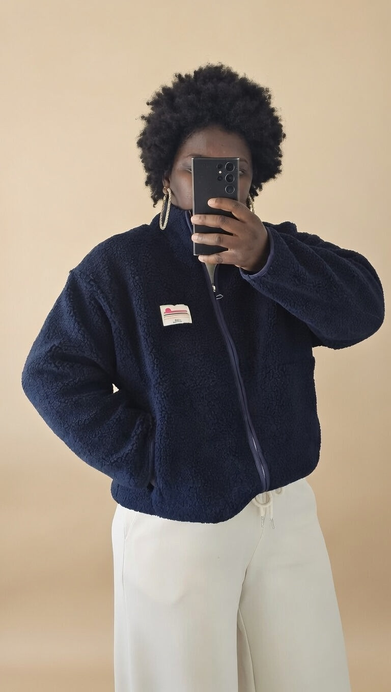 Vestes Polaires Bleu marine